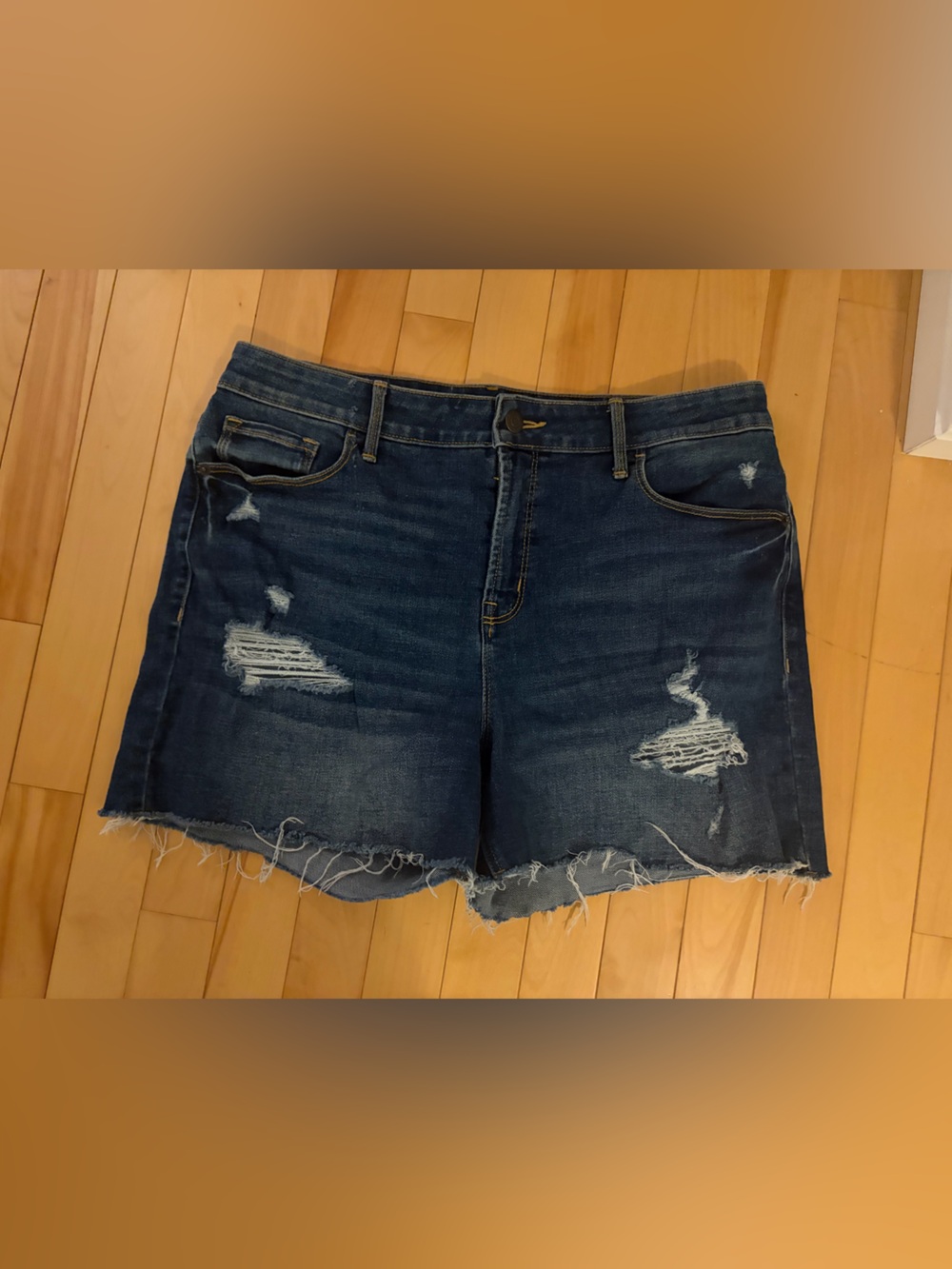 Old Navy Dark Blue High-Rise Denim Shorts